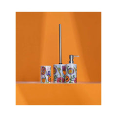 Perie de toaleta multicolora din ceramica Full Bloom Rollin Art Wenko