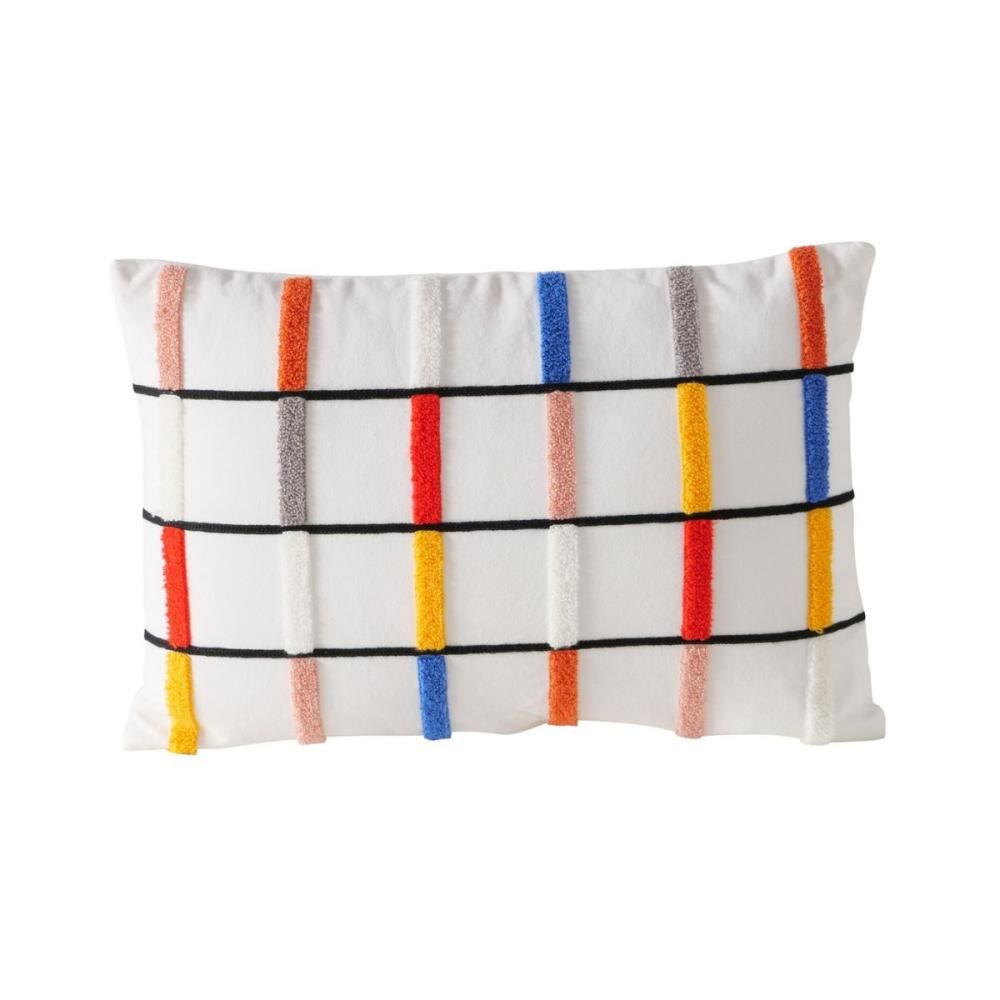 Perna decorativa alb / multicolor 50x30 cm Ilo Boltze
