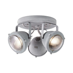 Plafoniera gri din metal cu 3 becuri Carmen LED Brilliant