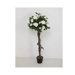 Planta artificiala 120 cm Trandafir