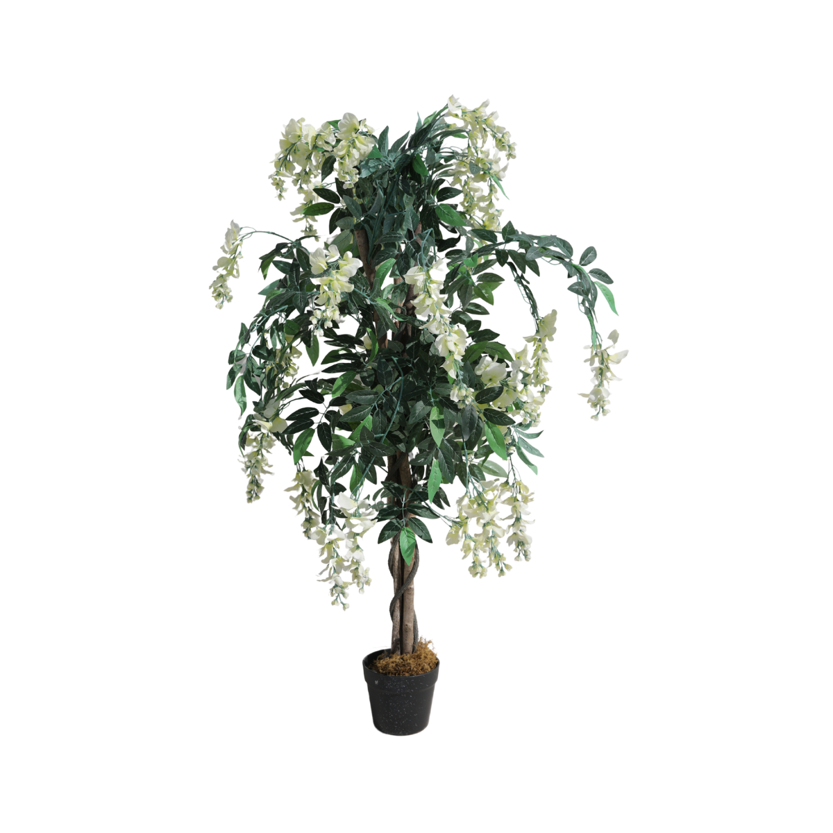 Planta artificiala 120 cm Wisteria alb