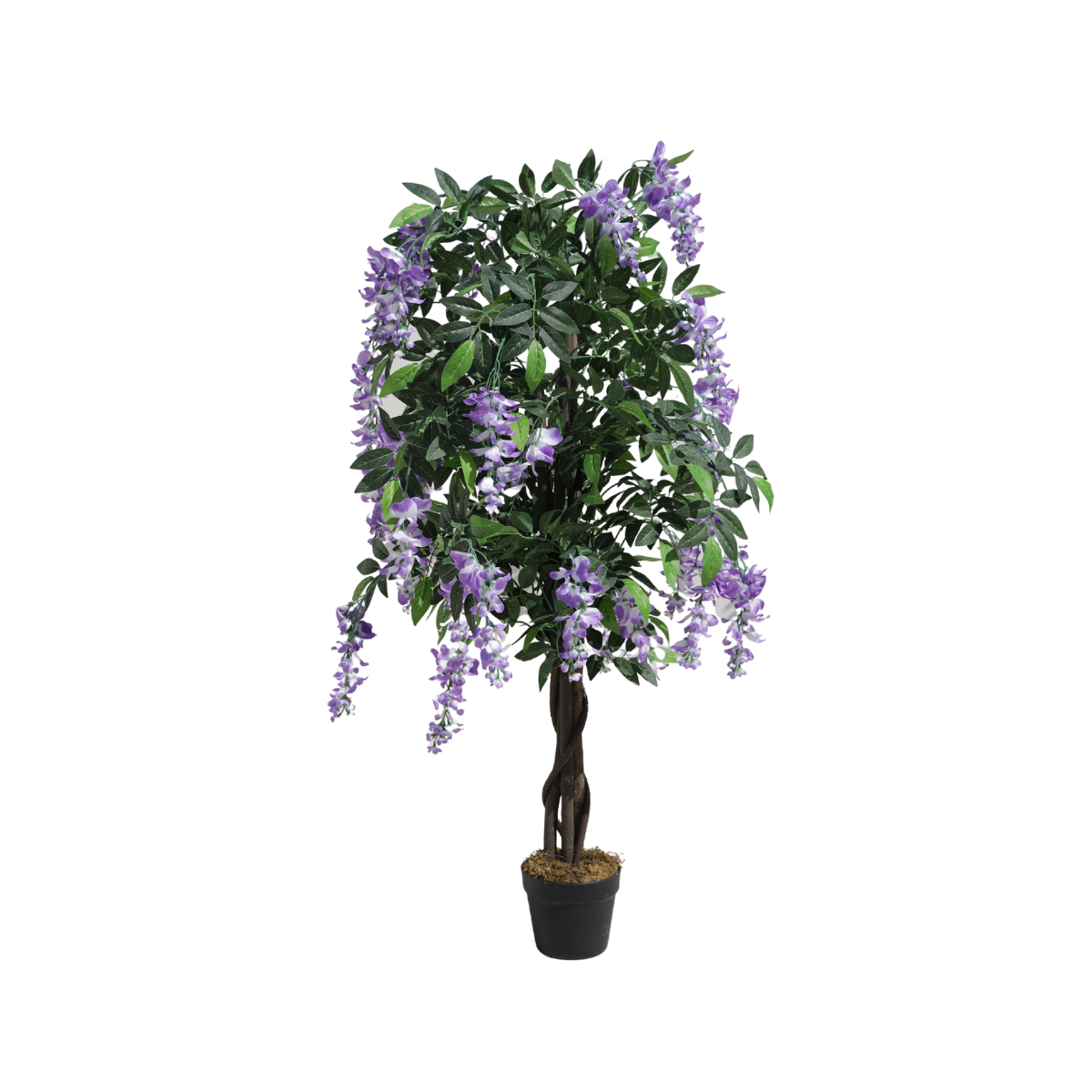 Planta artificiala 120 cm Wisteria lila-alb