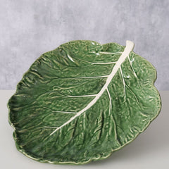 Platou de servire 22,5 x 21 cm din portelan Cabbage Boltze