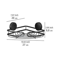 Polita de colt din otel pentru baie 27 x 9,8 x 20 cm Pavia Wenko