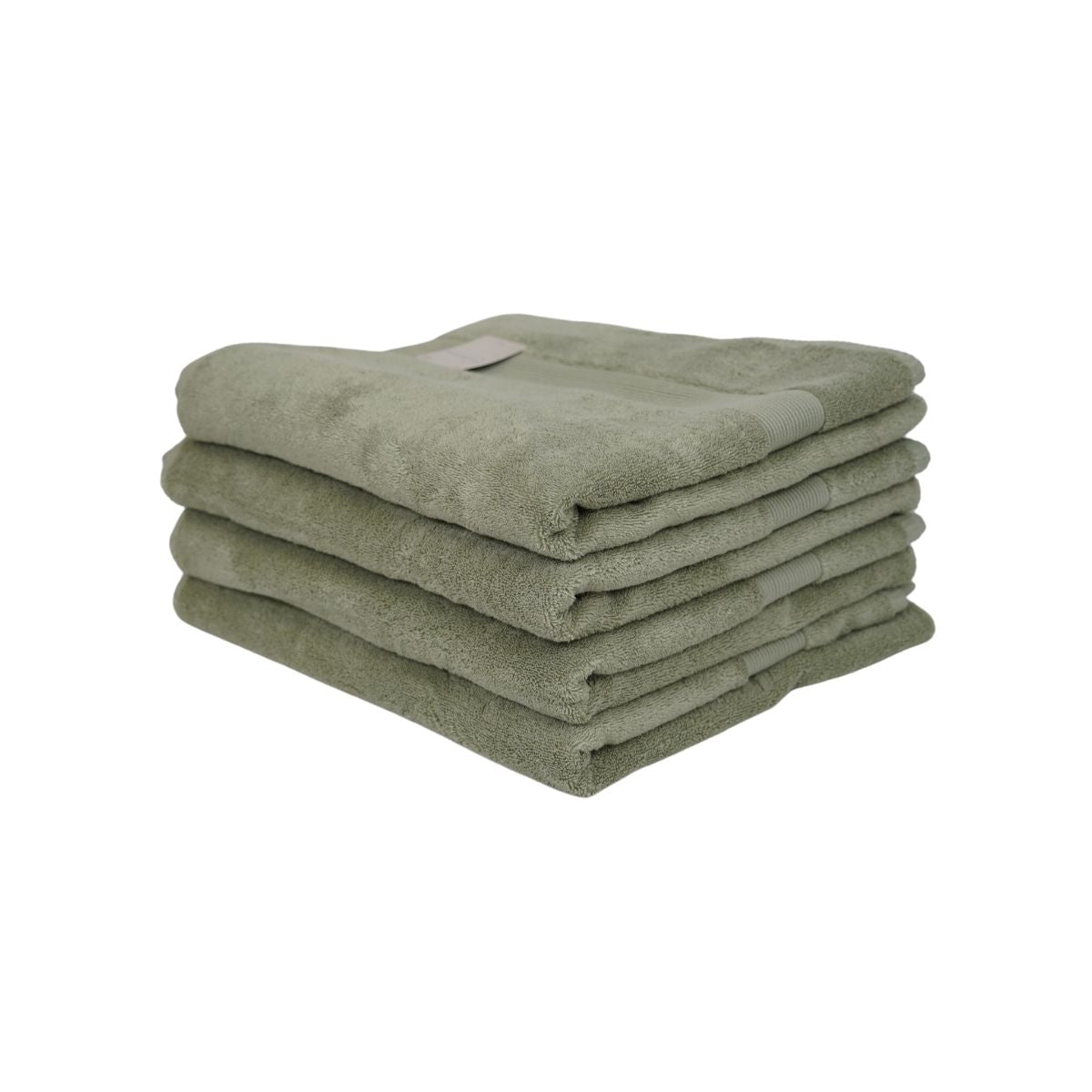 Prosop de baie din bumbac 100%, 90X150 cm, Maisonette Pure, verde oliv