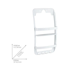 Raft alb pentru usa / perete, 54,5 x 26 cm, din plastic, Universal Wenko