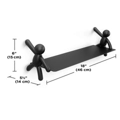 Raft negru din otel si plastic 46 cm Buddy Umbra