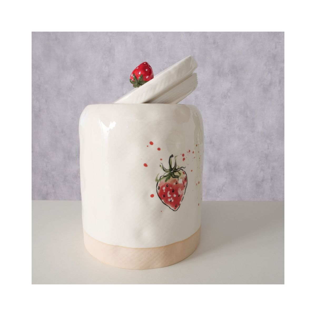 Recipient de depozitare din ceramica 26 cm Strawberry Boltze