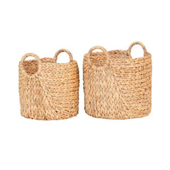 Set 2 cosuri de depozitare maro din fibre vegetale Ø30/35 cm Passo House Nordic