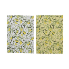 Set 2 prosoape de bucatarie verde/alb 70 x 50 cm Zitronella Boltze