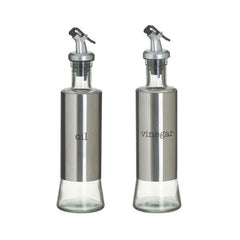 Set 2 recipiente din metal si sticla 350cc Ø7X24 Inart