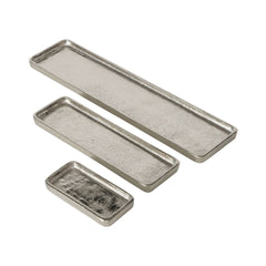 Set 3 tavi argintii din aliaj nichel-aluminiu 13 / 38 / 24 cm Simo Boltze