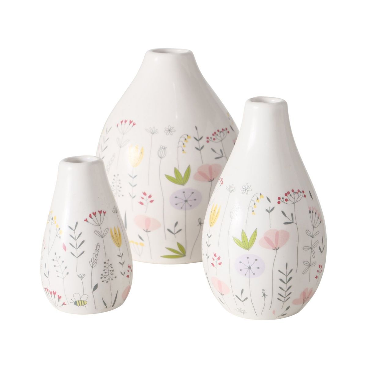 Set 3 vaze din ceramica 11 / 12 / 7, 5 cm Florina Boltze