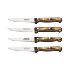 Set 4 cutite Gaucho Steak maro Tramontina