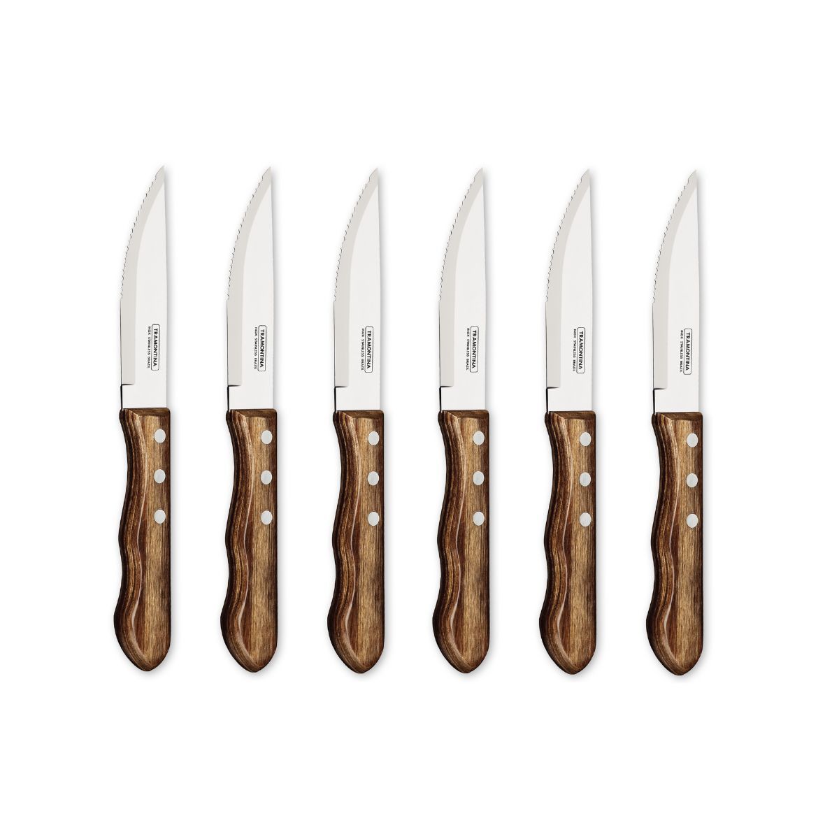 Set 6 cutite Jumbo Steak maro Tramontina