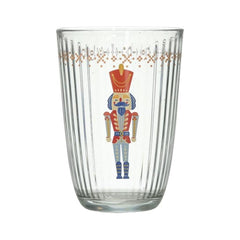 Set 6 pahare din sticla Craciun Nutcracker 395cc Inart