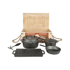 Set 7 piese pentru gatit din otel turnat Dutch Oven Esschert Design