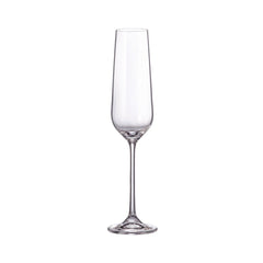 Set de 16 pahare pentru vin rosu, vin alb, sampanie si apa, transparent, din cristal de Bohemia, 500/490/210/600 ml, Globo