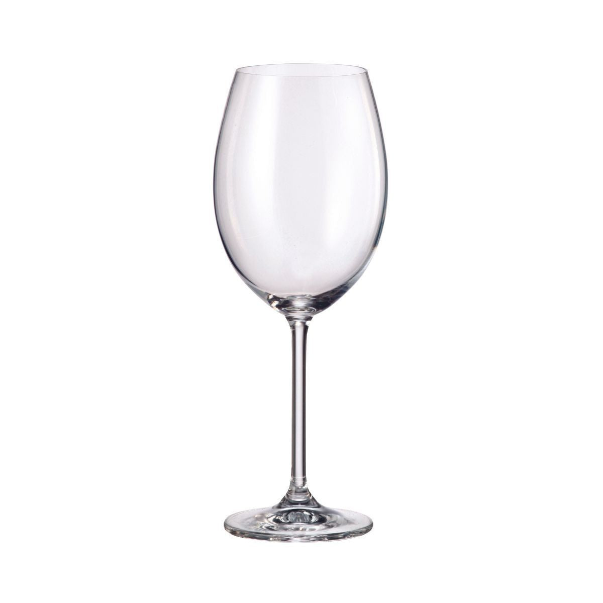 Set de 2 pahare pentru vin rosu, transparent, din cristal de Bohemia, 600 ml, 2For2