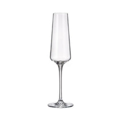 Set de 6 pahare pentru sampanie, transparent, din cristal de Bohemia, 160 ml, Winestar