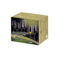 Set de 6 pahare pentru vin alb, transparent, din cristal de Bohemia, 485 ml, Winestar