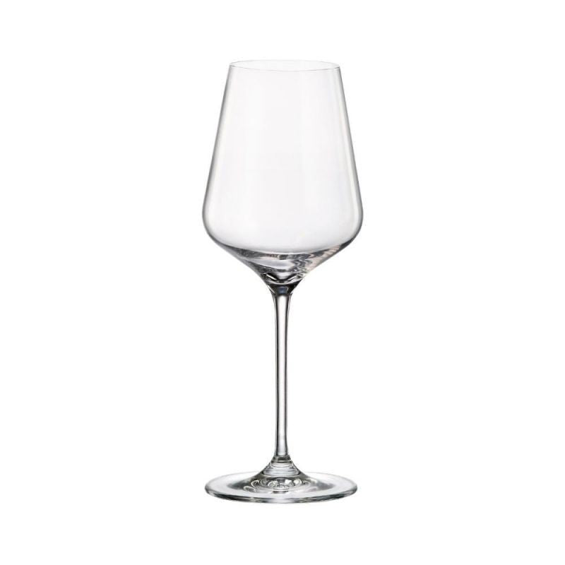 Set de 6 pahare pentru vin alb, transparent, din cristal de Bohemia, 485 ml, Winestar