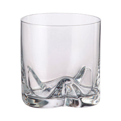 Set de 6 pahare pentru whisky, transparent, din cristal de Bohemia, 410 ml, Trio