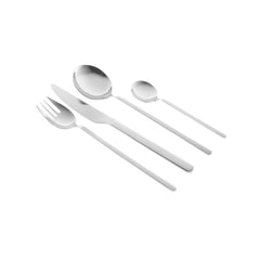 Set de tacamuri premium cu 24 de piese , din inox, argintiu