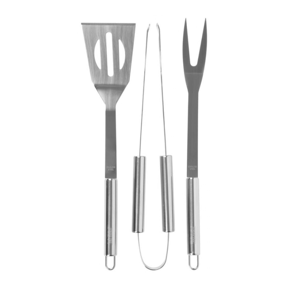 Set de ustensile pentru gratar din inox, 3 piese, STRENDPRO