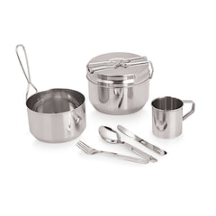 Set din inox , pentru picnic/camping , 7 pcs , Grunberg IGR3081