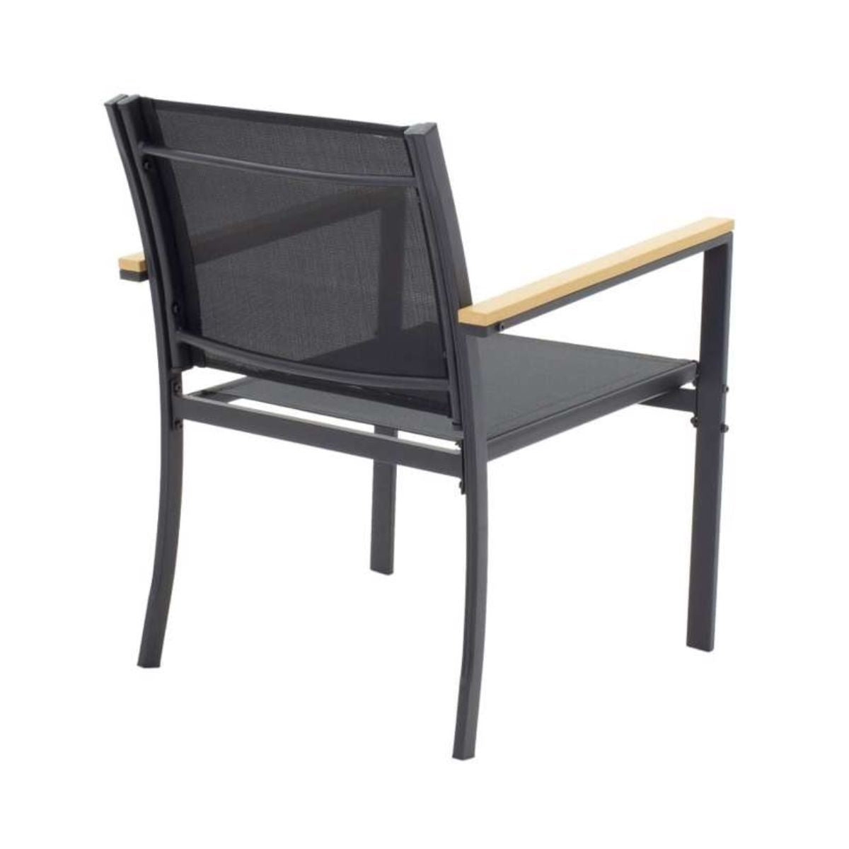 Set mobilier terasa/ gradina cu masa, canapea si scaune negru