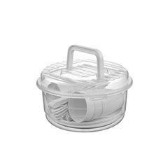 Set serviciu din plastic , pentru picnic/camping , 31 pcs , Tuffex TP470 alb