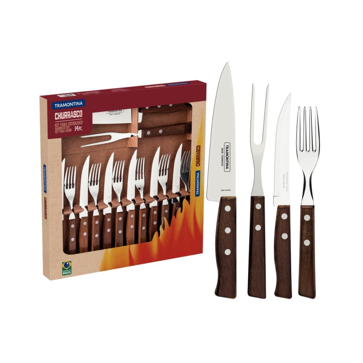 Set tacamuri 14 piese Tradicional Grill Tramontina