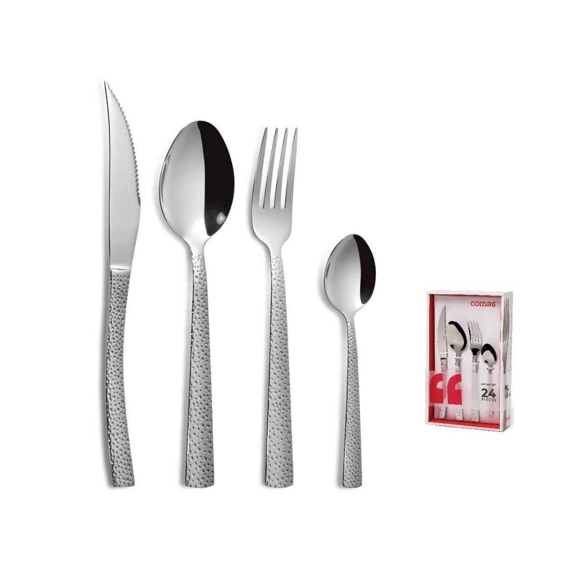 Set tacamuri 24 piese Cheese 18%, 3mm Comas