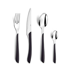 Set tacamuri 24 piese negru/argintiu Eclat Amefa