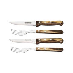 Set tacamuri 4 piese Gaucho Steak maro Tramontina