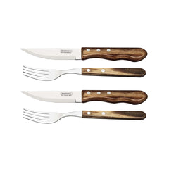 Set tacamuri 4 piese Jumbo Steak maro Tramontina