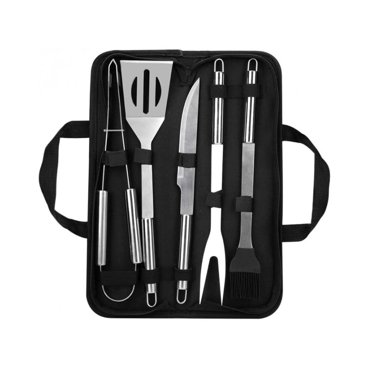 Set ustensile din inox, pentru gratar, 5 piese, Grunberg UG5PS