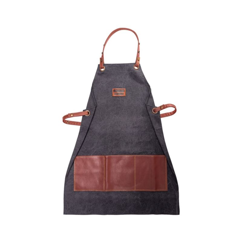 Sort de gatit pentru barbecue negru/maro din denim Churrasco Tramontina