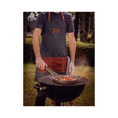 Sort de gatit pentru barbecue negru/maro din denim Churrasco Tramontina