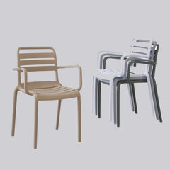 Scaun terasa/gradina taupe din polipropilena Valencia Relax Haro