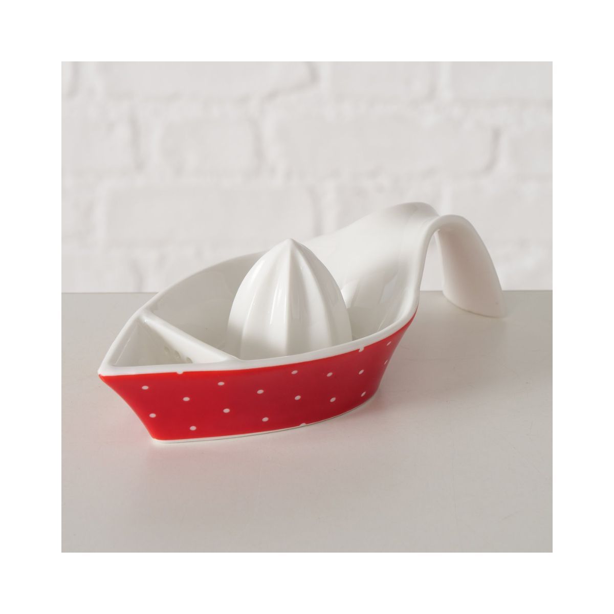 Storcator ceramic manual rosu pentru citrice 16 cm Lilly Boltze