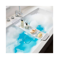 Suport de accesorii pentru cada, din plastic, 55-78,4 cm Bathtub tray Zeller