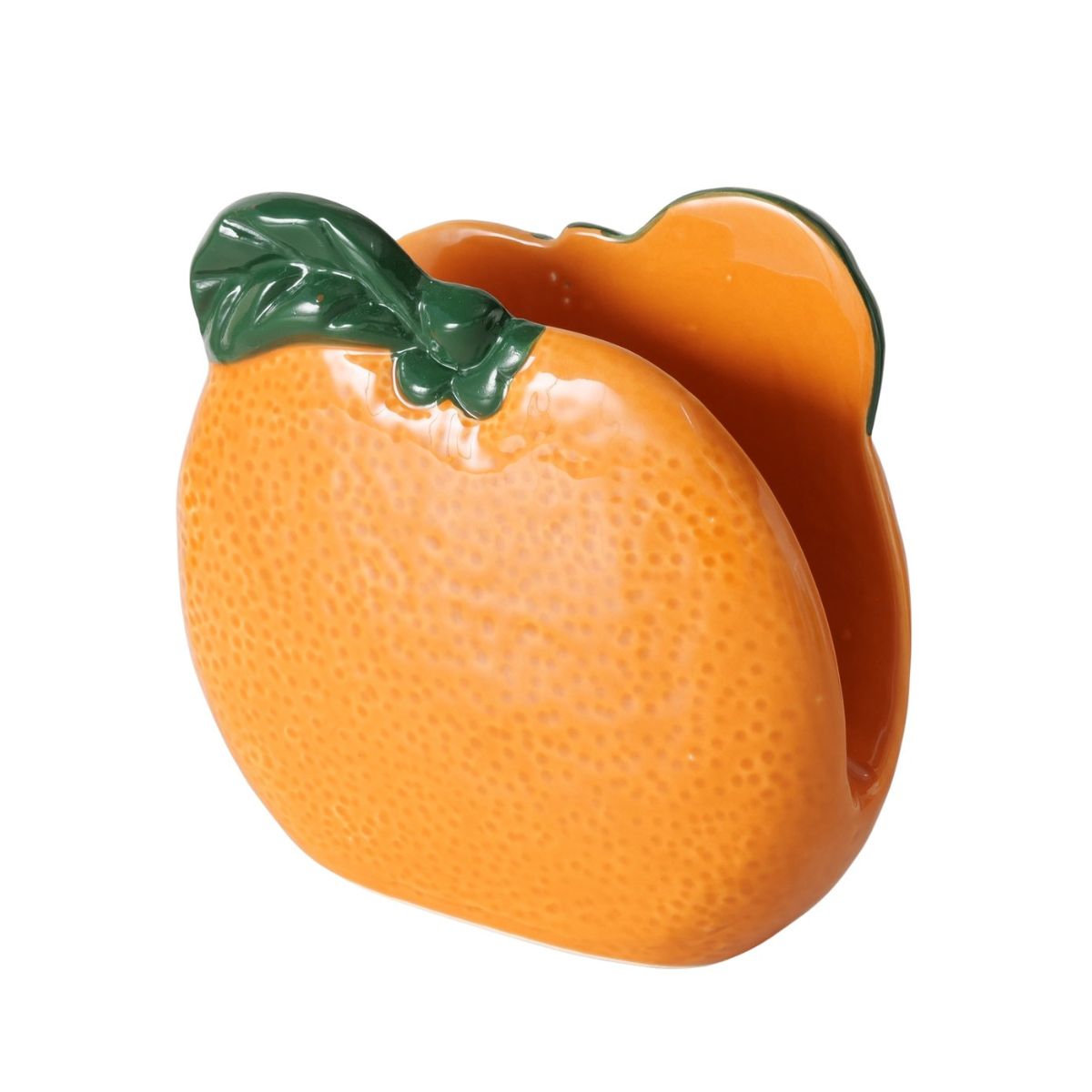 Suport de servetele portocaliu ceramic Orange Boltze