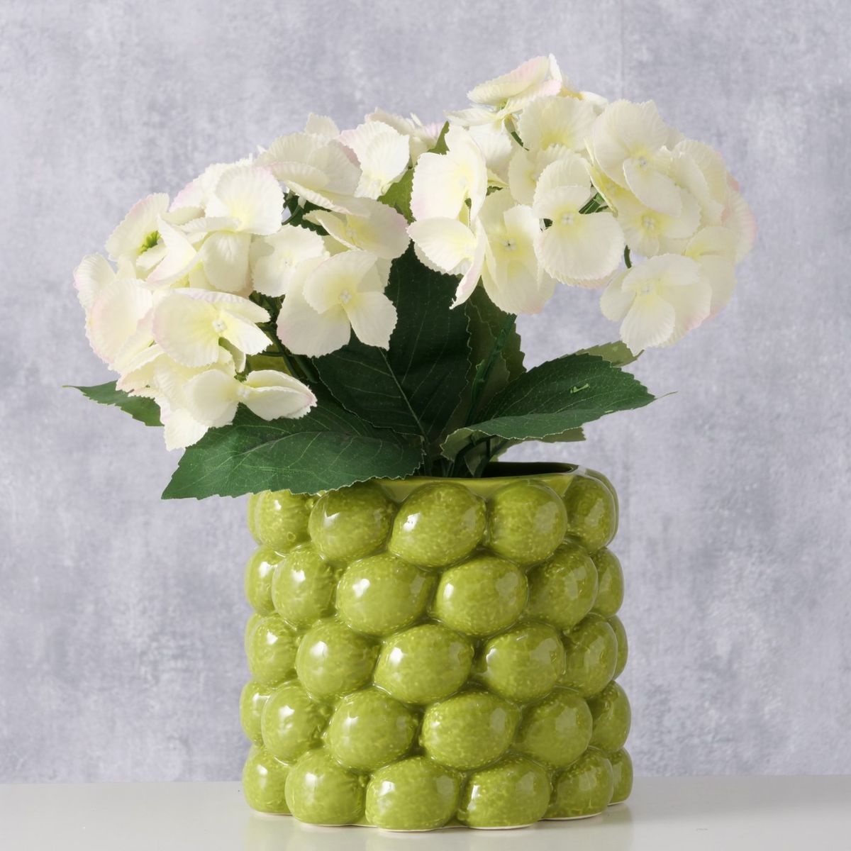 Suport decorativ pentru ghiveci, din portelan,Ø16 cm verde Lime Boltze