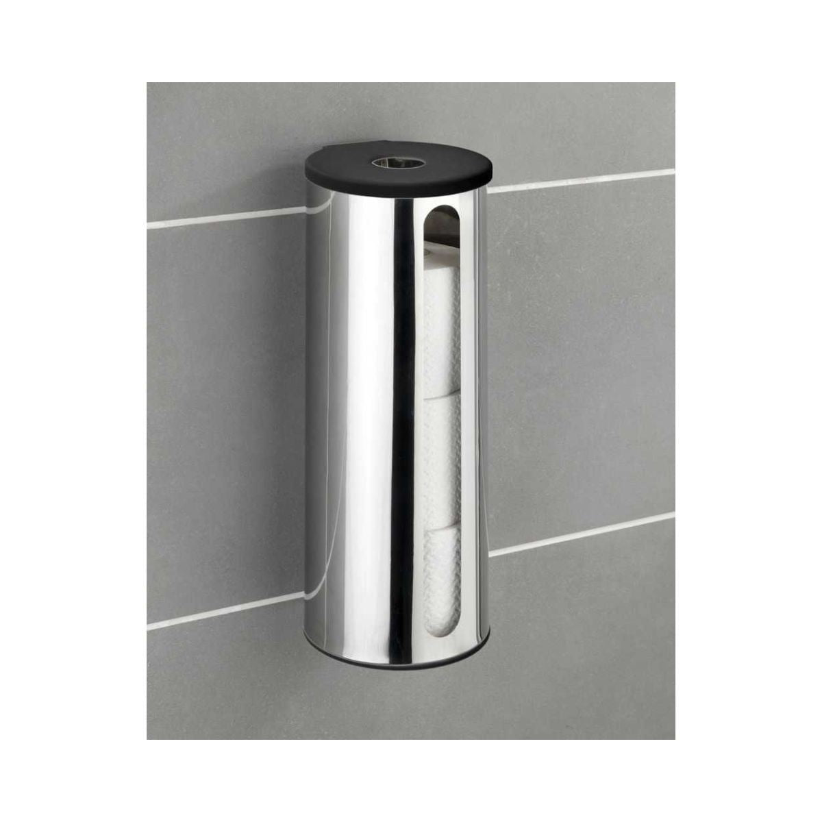 Suport din inox pentru role de hartie, 13,5 x 36 x 14 cm, Detroit Wenko