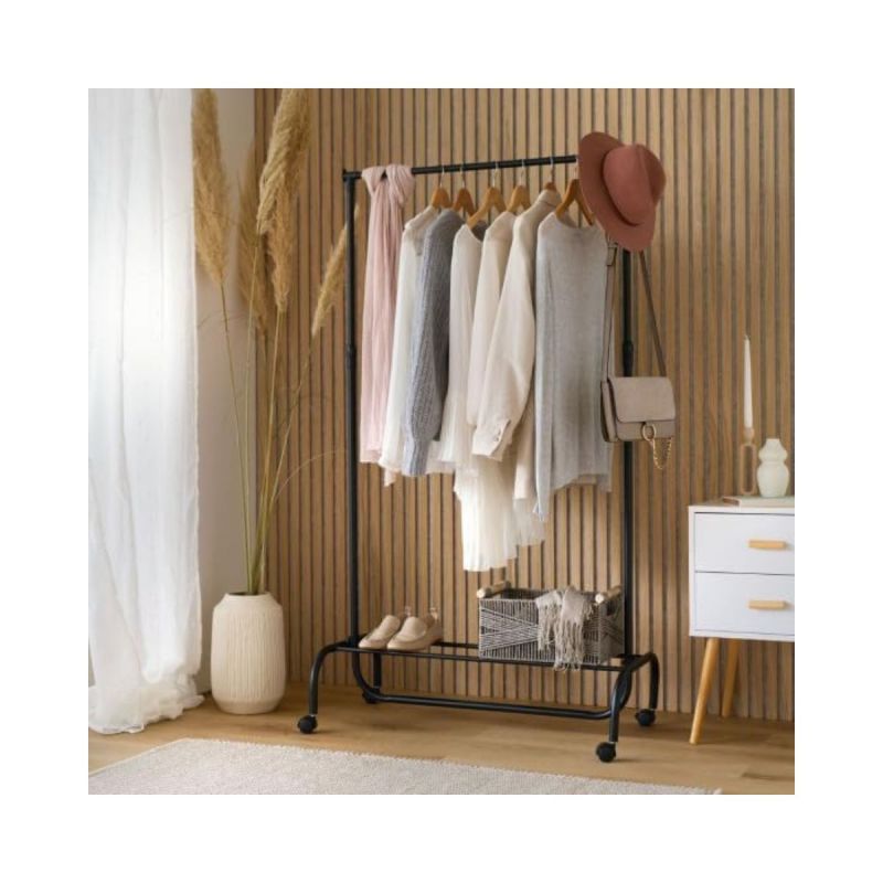 Suport pentru haine, reglabil 108-175 cm, din metal si plastic Clothes rack Zeller