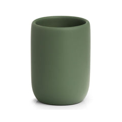 Suport pentru periuta de dinti, verde, din polirasina, 10 cm, Tumbler Modern Zeller