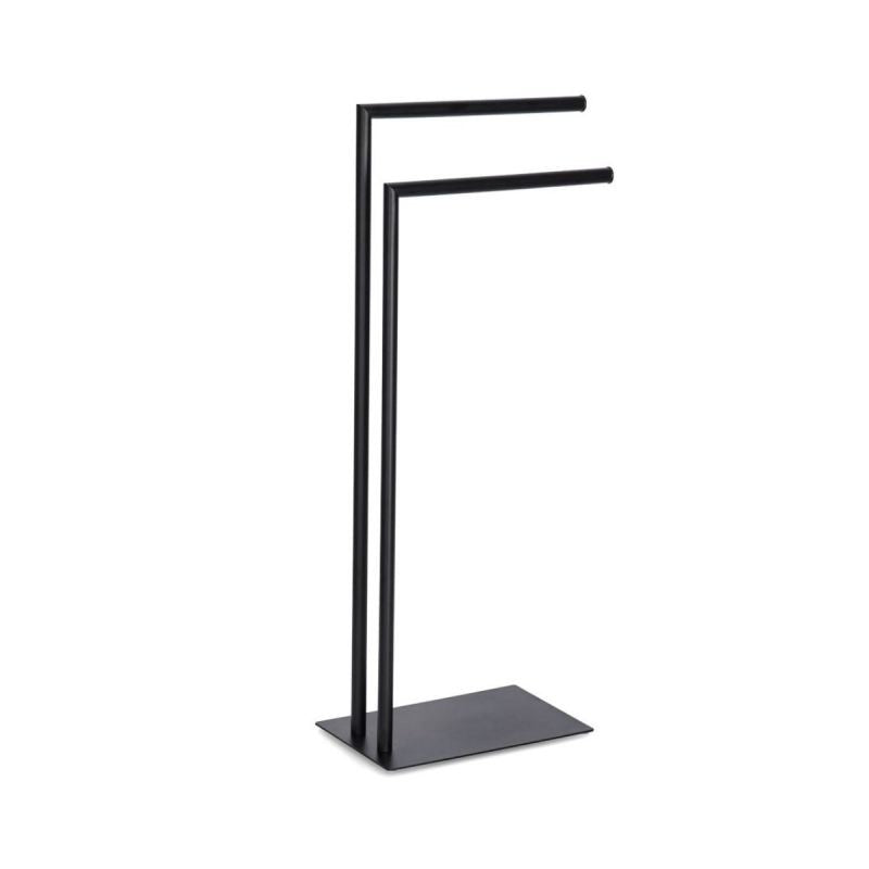 Suport pentru prosoape, negru, din metal, 82 cm, Towel holder Zeller