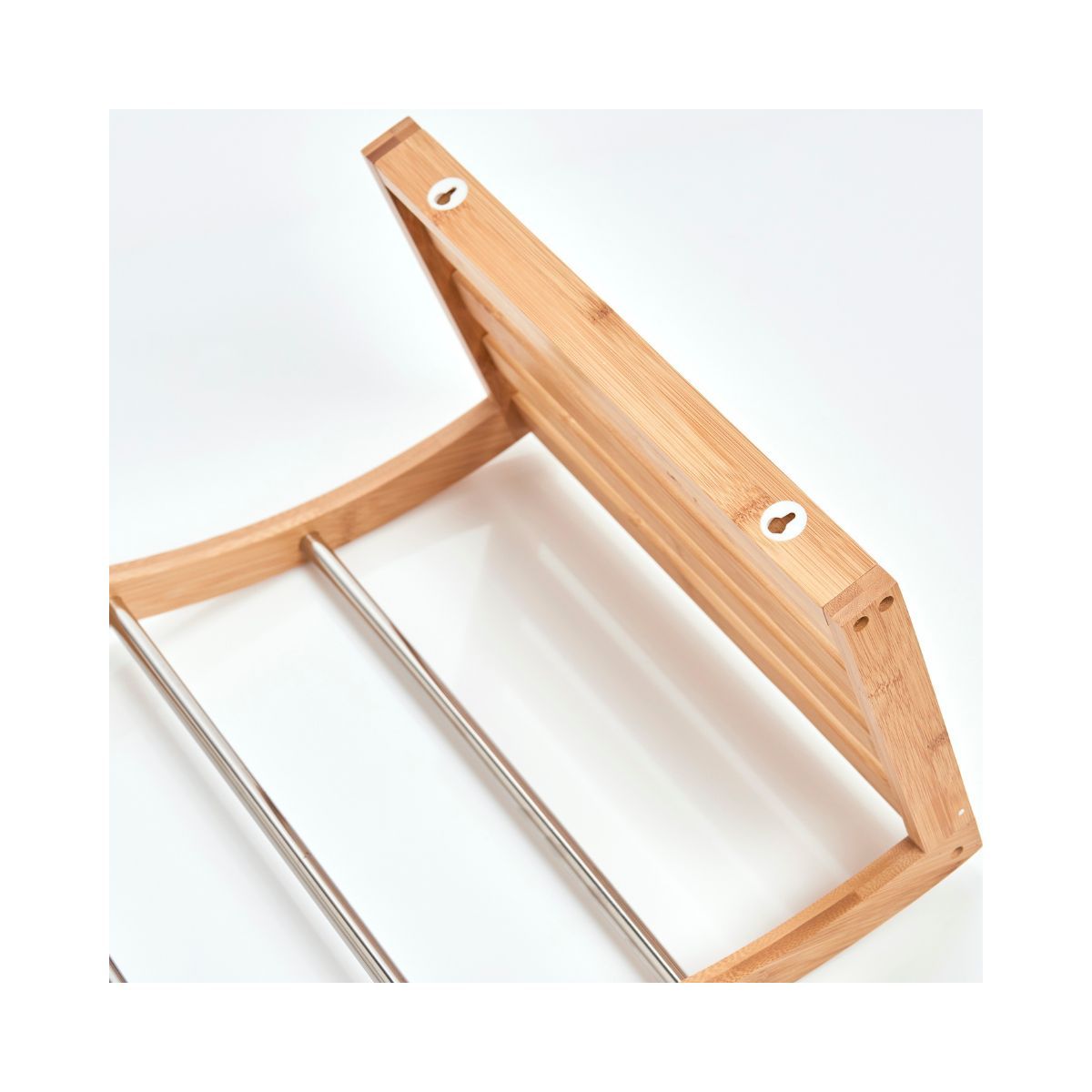 Suport suspendat pentru prosoape din lemn si metal 38 cm Towel Rack Zeller